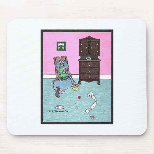 Grootmoeders kleine rokjes muismat (Voorkant)