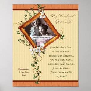 Grootmoeders liefde Lily 8x10 persoonlijke afdrukk Poster