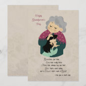 Grootmoeder's Love Wenskaart Feestdagenkaart (Voorkant / Achterkant)