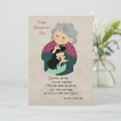 Grootmoeder's Love Wenskaart Feestdagenkaart (Staand voorkant)