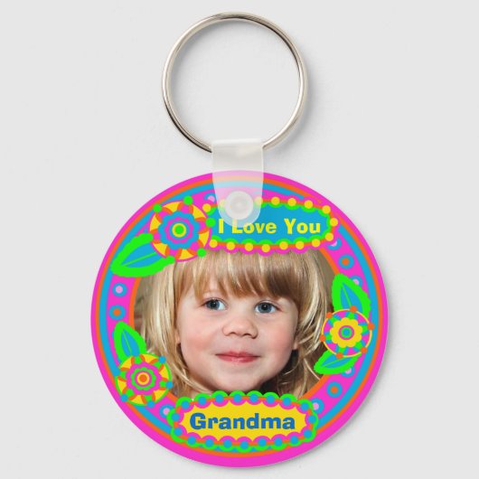 Grootmoeders Moederdag Custom Sleutelhanger (Voorkant)