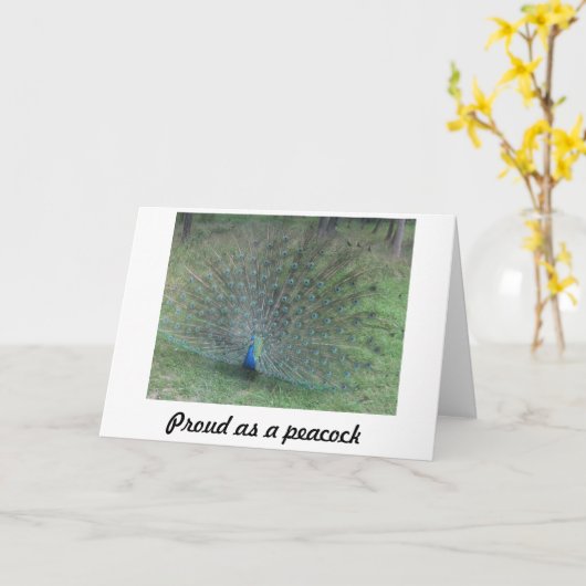 Grootmoeders, Moederdag/wenskaart/pecocks Kaart (Gele Bloem)