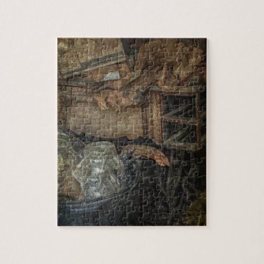 Grootmoeders naaimachine legpuzzel (Verticaal)