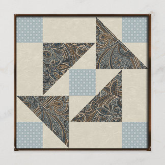 Grootmoeders Puzzle Blues and Grays Kaart