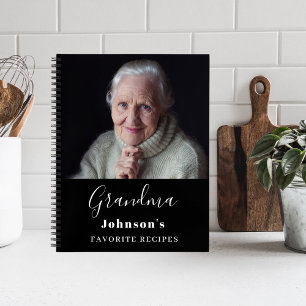 Grootmoeders recepten zwart wit foto notitieboek