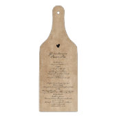 Grootmoeders Recipe Family Keepomwille Custom Text Snijplank (Voorkant)