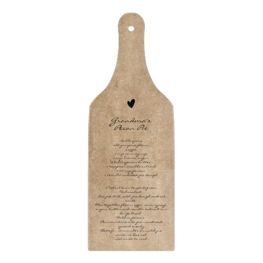 Grootmoeders Recipe Family Keepomwille Custom Text Snijplank (Voorkant)