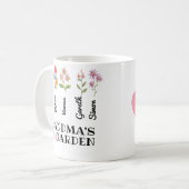 Grootmoeders tuin gepersonaliseerde grootmoeder ca koffiemok (Voorkant links)