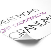 Grootmoeders worden gepromoot naar oma foto afdruk (Hoek)