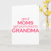 Grootmoeders worden gepromoot naar oma kaart (Gele Bloem)