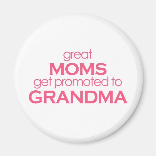 Grootmoeders worden gepromoot naar oma magneet (Voorkant)