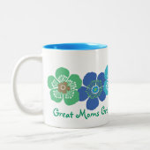 Grootmoeders worden gepromoot naar oma tweekleurige koffiemok (Links)