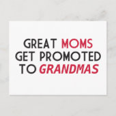 Grootmoeders worden gepromoot naar oma's briefkaart (Voorkant)