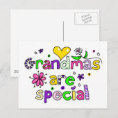 Grootmoeders zijn speciaal briefkaart (Voorkant / Achterkant)
