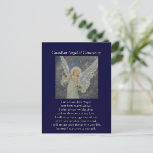 Grootmoedig - Beschermengel van Grootmoedigheid Briefkaart (Staand voorkant)