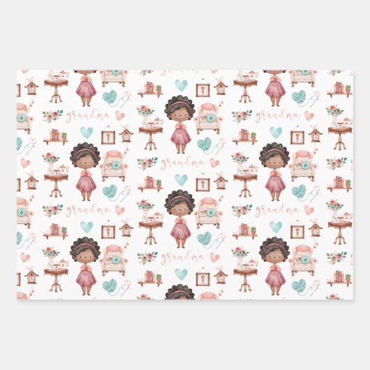 Grootmoefpapiervaten met drie vellen (Voorkant)