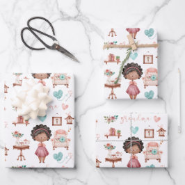 Grootmoefpapiervaten met drie vellen