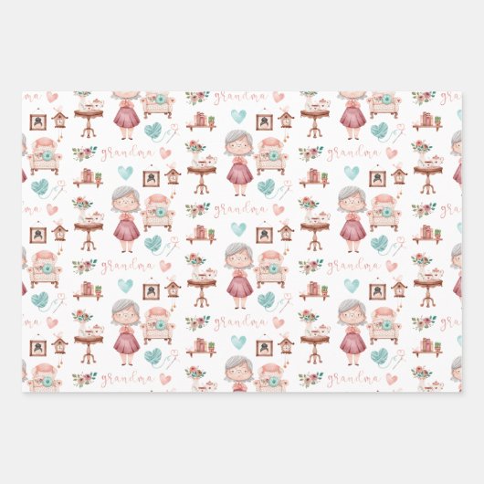 Grootmoefpapiervaten met drie vellen (Voorkant 3)