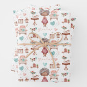 Grootmoefpapiervaten met drie vellen (In situ)