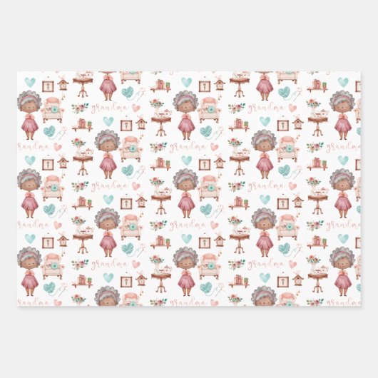 Grootmoefpapiervaten met drie vellen (Voorkant)