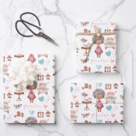 Grootmoefpapiervaten met drie vellen