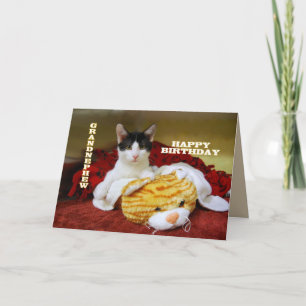 Grootneef Happy Birthday Kitten met Speelgoed Tijg Kaart