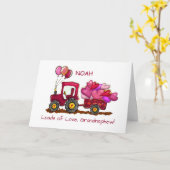 Grootneef Valentijnsdag ladingen liefdesharten Kaart (Gele Bloem)