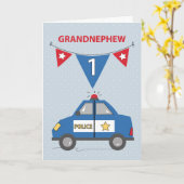 Grootneefje 1e verjaardag van de blauwe politie kaart (Gele Bloem)