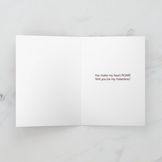 Grootneefje Valentijn Je bent TriceraTOPS Dinosaur Feestdagen Kaart (Binnen)