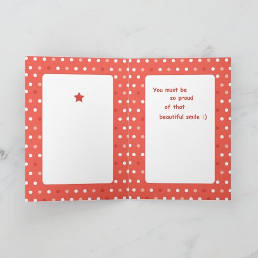 Grootnicht verloren eerste tiende felicitatie kaart (Binnen)