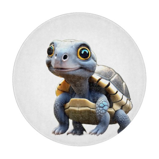 Grootogige Babyschildpad Snijplank (Voorkant)
