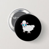 Grootogige Schaap Ronde Button 5,7 Cm (Voorkant /achterkant)