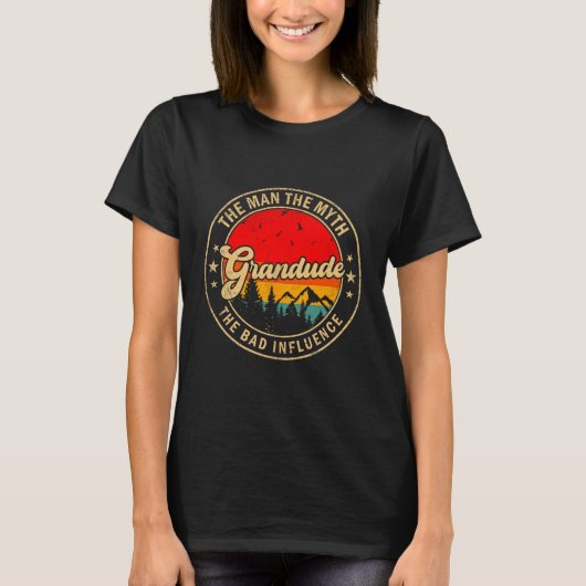 Grootopa Mythe Slechte Invloed Vintage T-shirt (Voorkant)