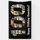 grootouder 100e verjaardag Foto Collage honderdste Spandoek (Verticaal)