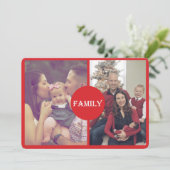 Grootouder 2 Familie Vakantie Fotokaart Feestdagenkaart (Staand voorkant)