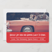 Grootouder 2 Familie Vakantie Fotokaart Feestdagenkaart (Achterkant)