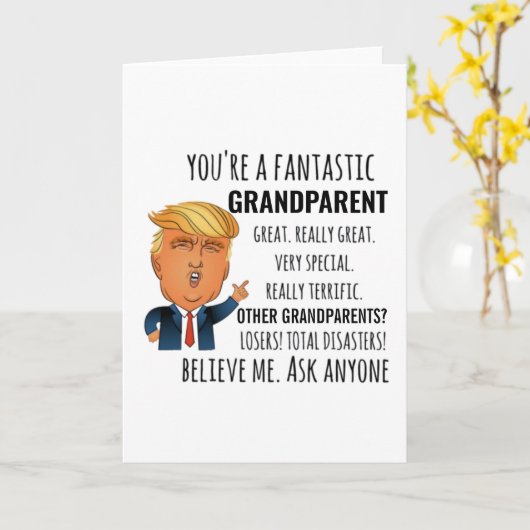 Grootouder Beste cadeau Kaart (Gele Bloem)