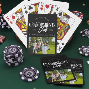 Grootouder Club Het is een grappige levensstijl Pokerkaarten