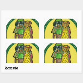 Grootouder Doxies Rechthoekige Sticker (Vel)