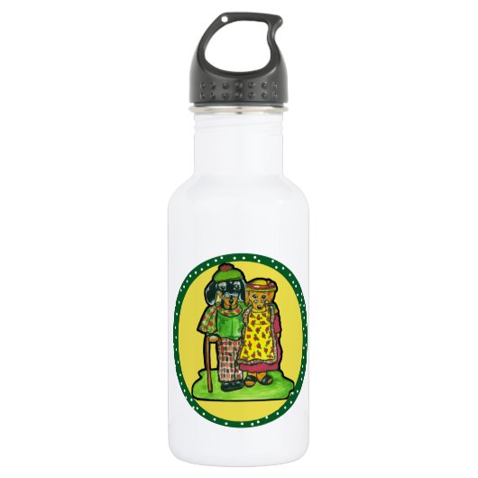 Grootouder Doxies Waterfles (Voorkant)