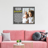 Grootouder foto cadeau alle redenen die je liefheb canvas afdruk (Insitu (Woonkamer))