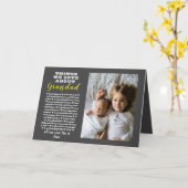 Grootouder foto cadeau alle redenen die je liefheb kaart (Gele Bloem)