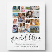 Grootouder Gift Grandchildren Photo Collage Plaqu Fotoplaat (Voorkant)
