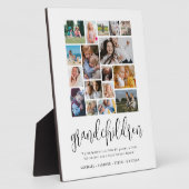 Grootouder Gift Grandchildren Photo Collage Plaqu Fotoplaat (Zijkant)