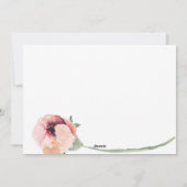 Grootouder kerstfoto Floral Wreator Feestdagenkaart (Achterkant)