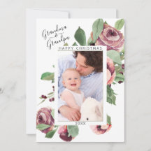 Grootouder kerstfoto Floral Wreator