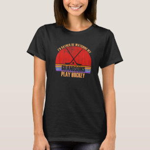 Grootouder kijkt liever Hockey Grandso af T-shirt