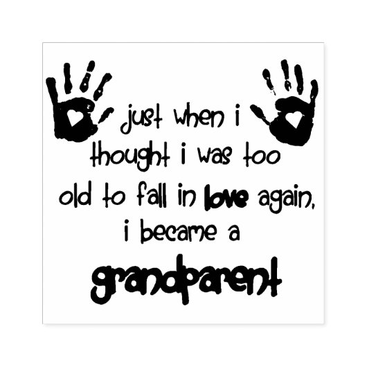 grootouder rubberstempel (Afrduk)