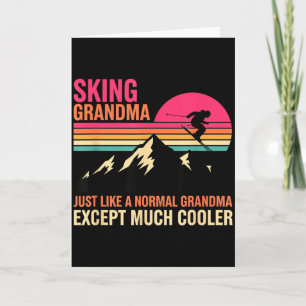 Grootouder Skiën Oma Precies Als Een Gewone Oma Kaart