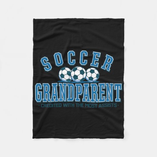Grootouder voetbal meest genoemd met het meeste Is Fleece Deken (Voorkant)